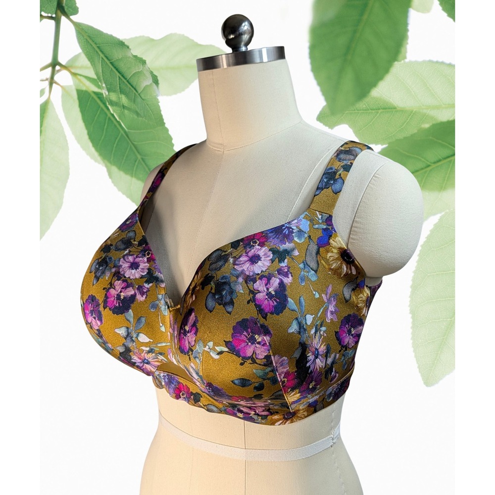 Cacique Floral Full Coverage Maximum Support Bra … - image 1